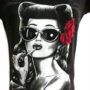 DG Angels Glamorous Tee T Shirt Vintage Hollywood